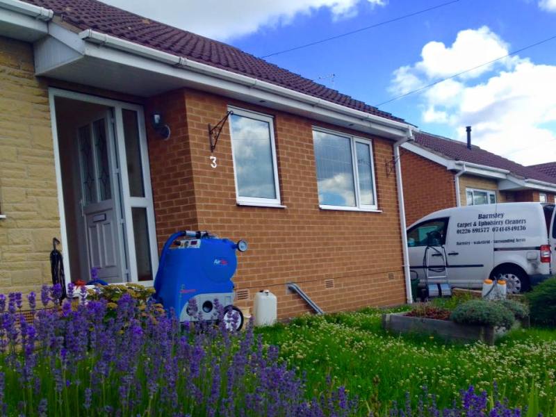 Barnsley carpet and upholstery cleaning van