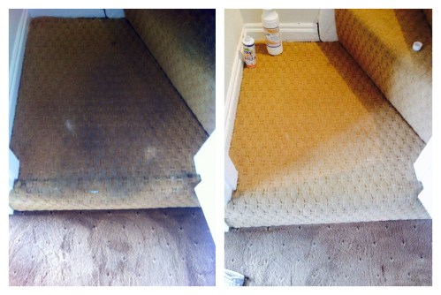 restored stairs carpet